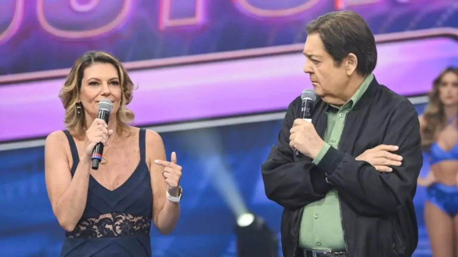 Dra. Michele Panzan fala sobre gestação no “Faustão na Band” (Fonte: Reprodução/Band)